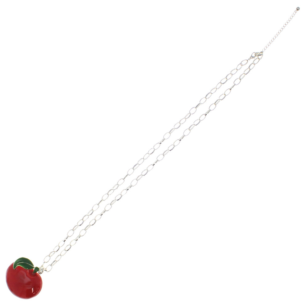 Zac's Alter Ego - Apple Necklace on a 69cm Chain Collier - Rouge